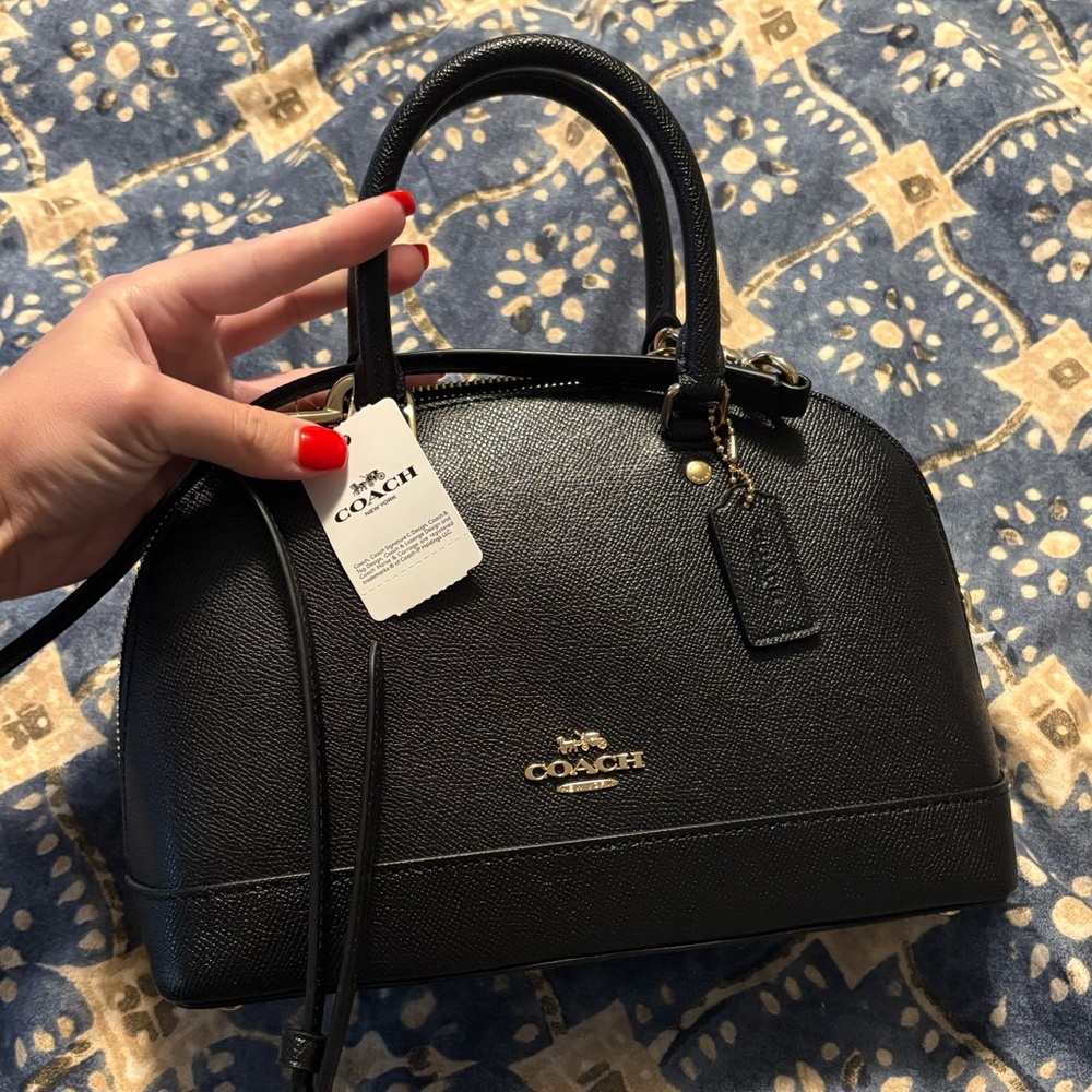 Black coach handbag